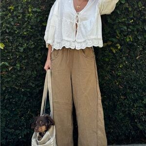 NWT Free People Something Good Pull-On Barrel Pants